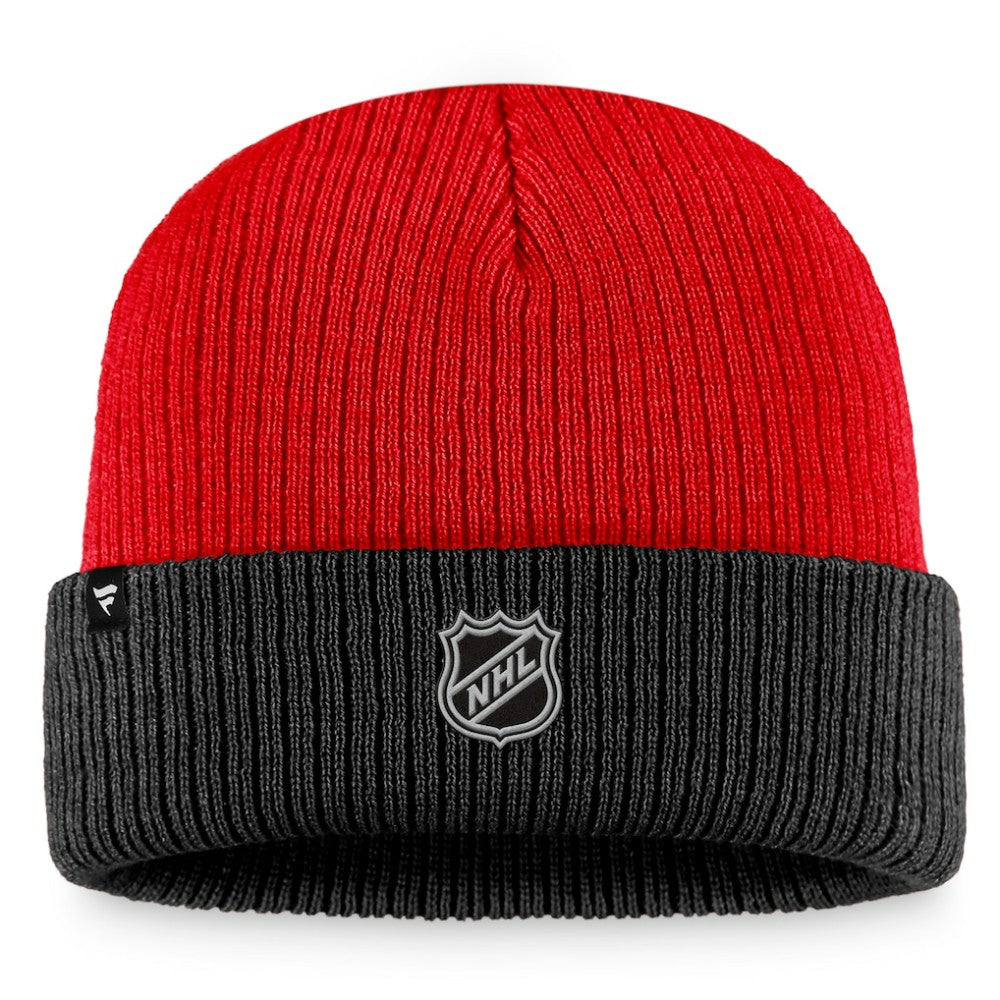 Ottawa Senators Fanatics Heritage Vintage Cuffed Knit Hat - Red/Black Hats