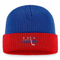 Washington Capitals Fanatics Heritage Vintage Cuffed Knit Hat - Blue/Red Hats