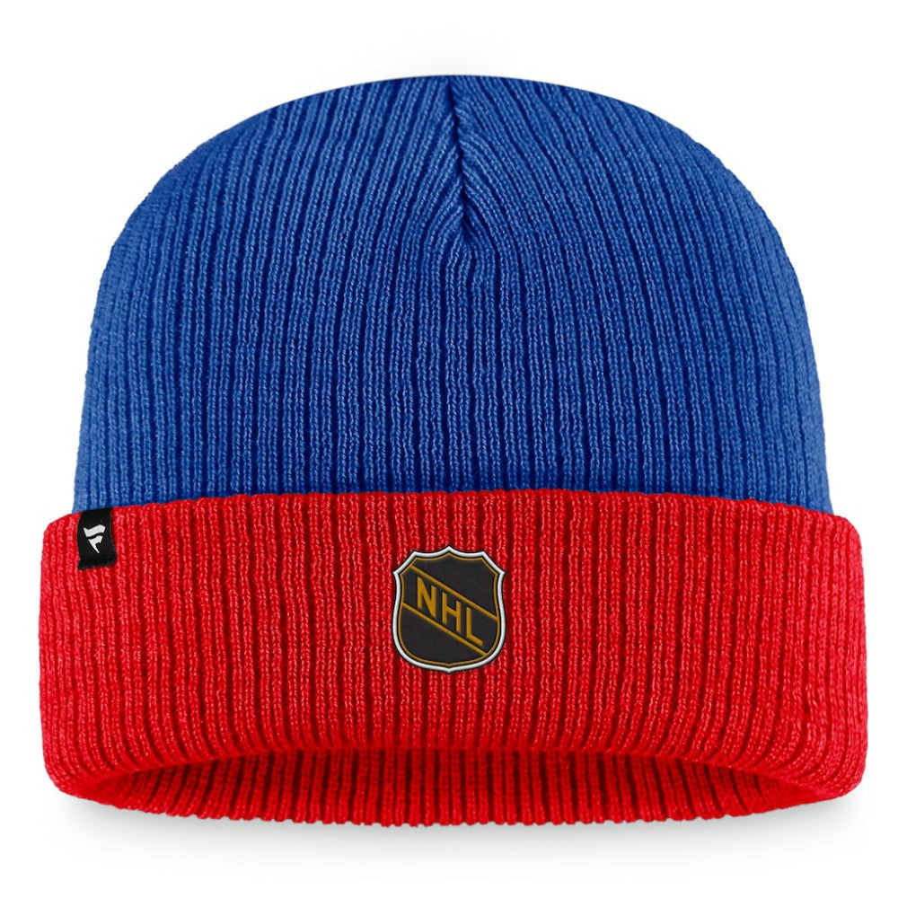 Washington Capitals Fanatics Heritage Vintage Cuffed Knit Hat - Blue/Red Hats