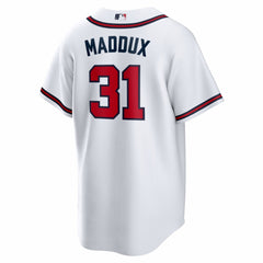 Greg Maddux Atlanta Braves Home Retired Player Replica Jersey White