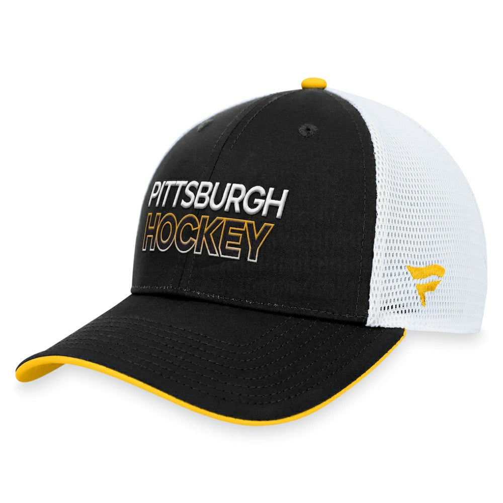 Pittsburgh Penguins Fanatics Authentic Pro Alternate Jersey Trucker Adjustable Hat - Black Jerseys