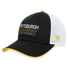 Pittsburgh Penguins Fanatics Authentic Pro Alternate Jersey Trucker Adjustable Hat - Black Jerseys