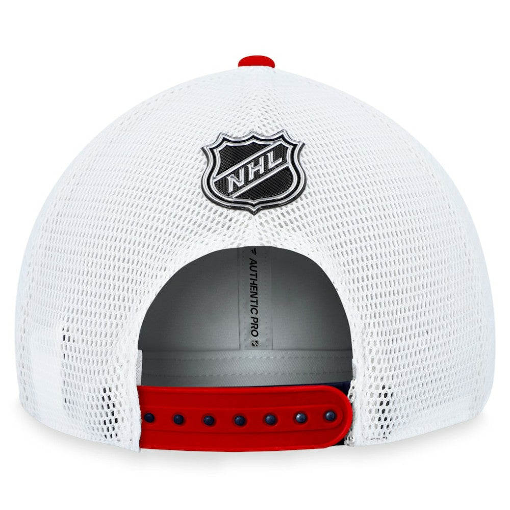 Washington Capitals Fanatics Authentic Pro Alternate Jersey Trucker Adjustable Hat - Navy Jerseys