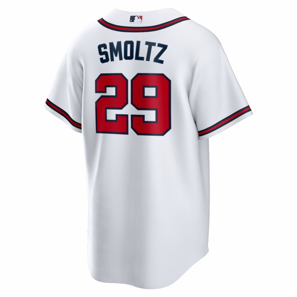 John Smoltz Atlanta Braves Home Retired Player Replica Jersey White