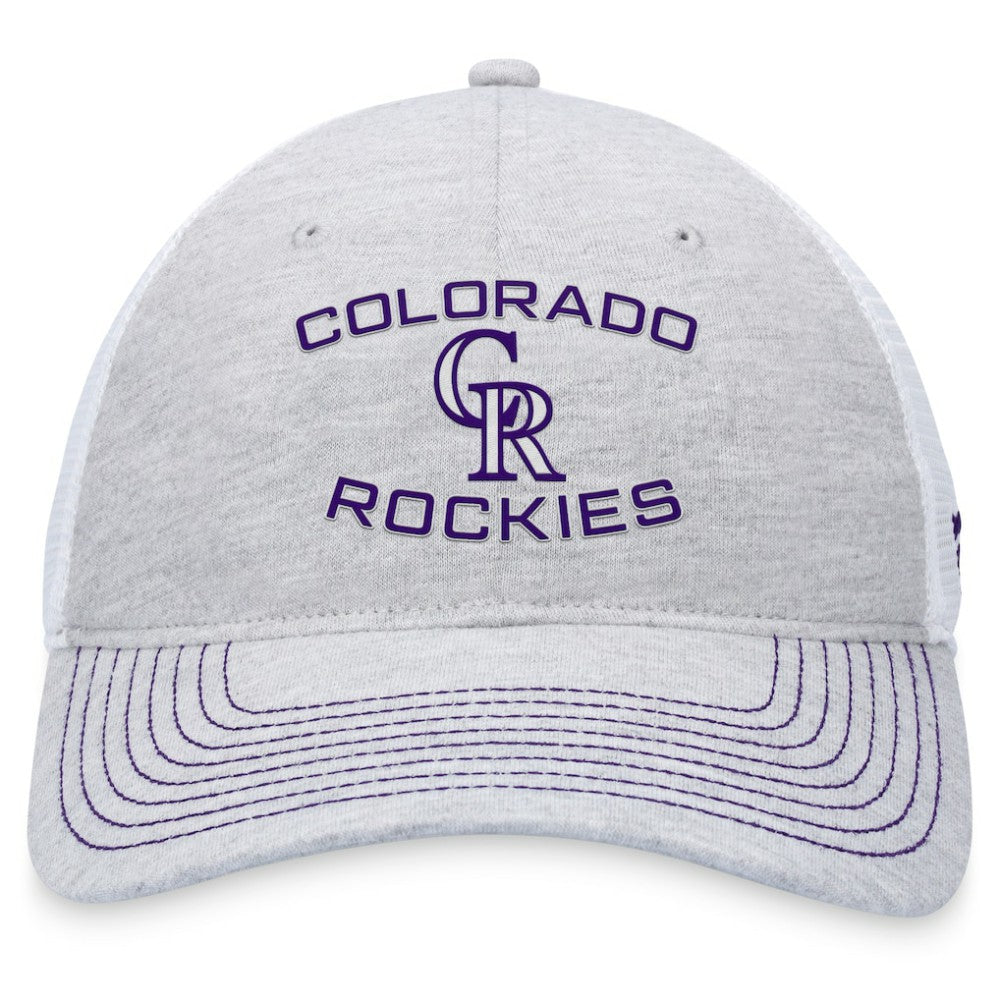 Colorado Rockies Trucker Adjustable Hat Gray