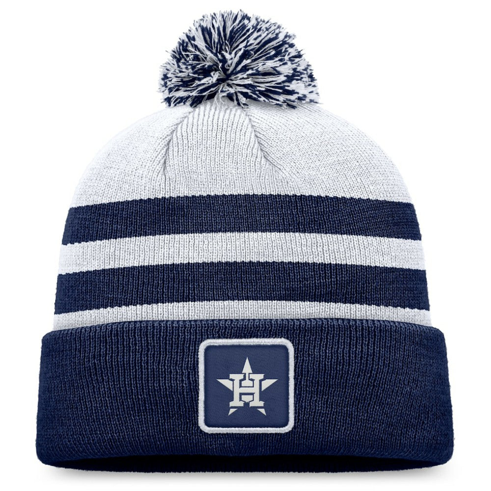 Houston Astros Cuffed Knit Hat with Pom Gray