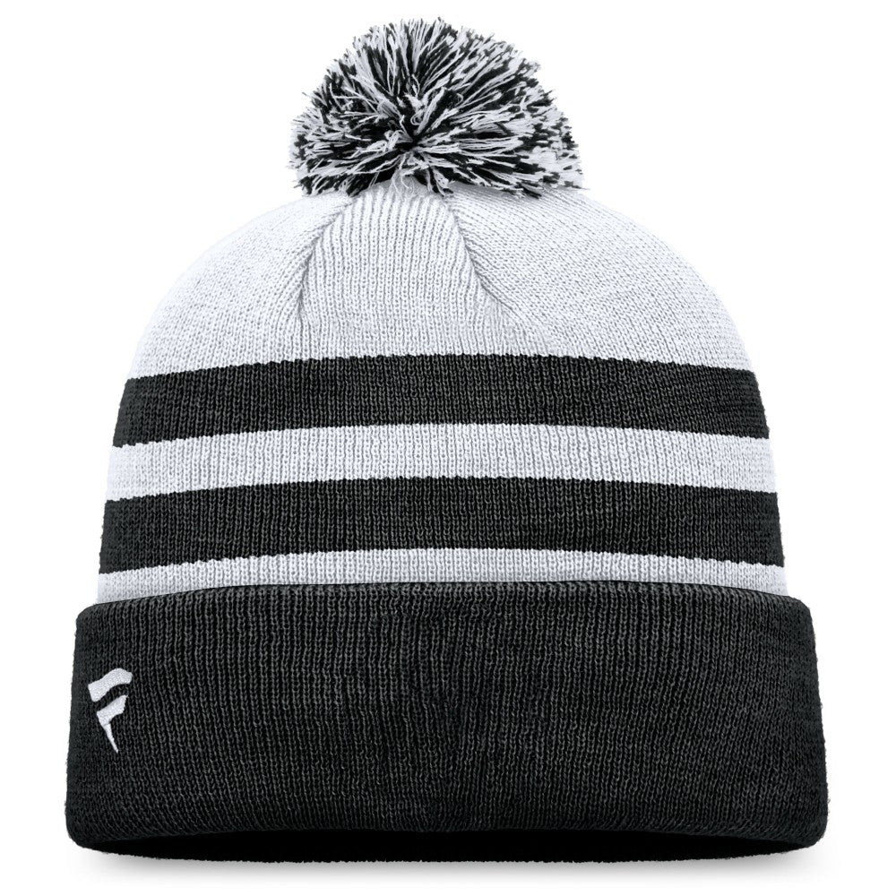 Miami Marlins Cuffed Knit Hat with Pom Gray