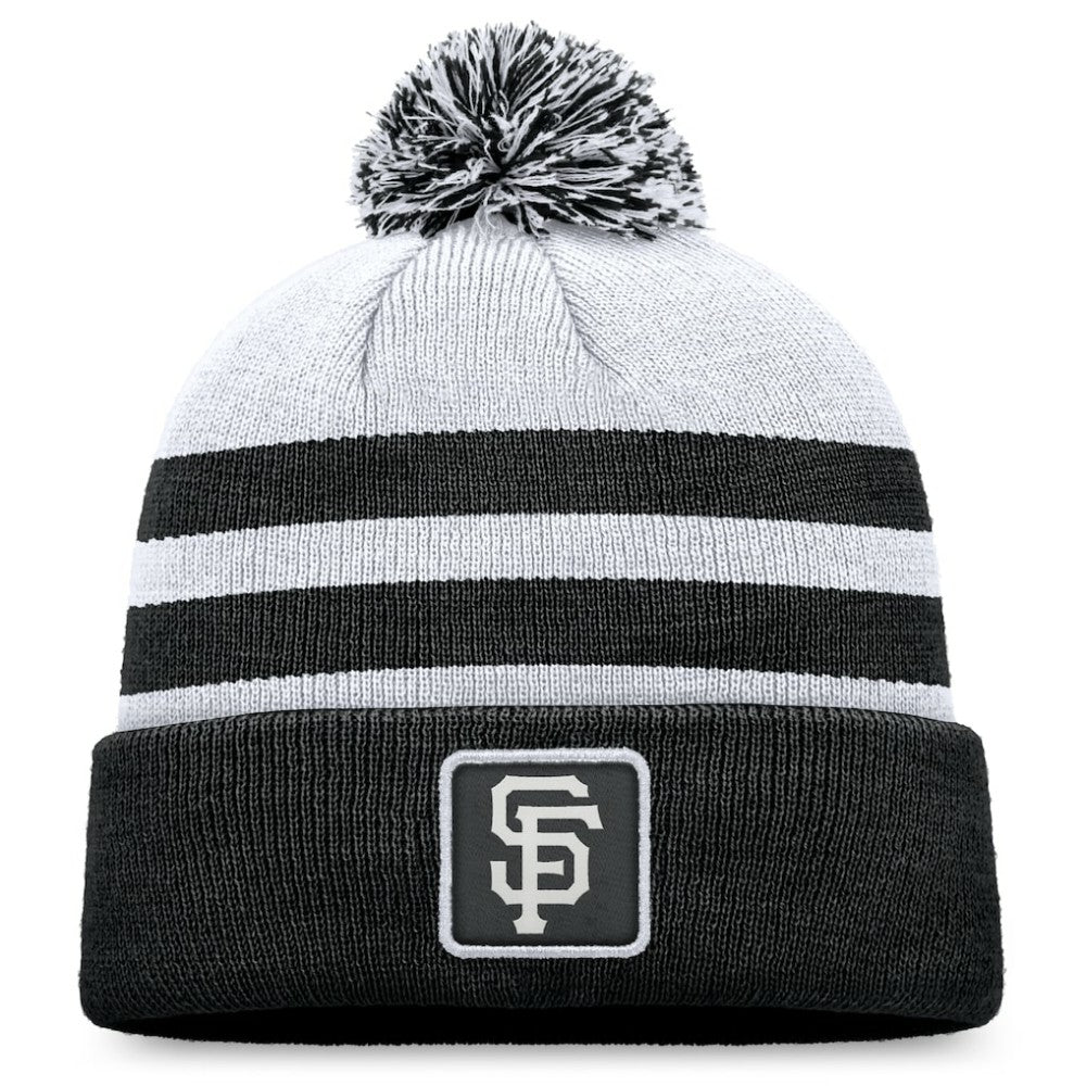 San Francisco Giants Cuffed Knit Hat with Pom Gray