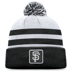 San Francisco Giants Cuffed Knit Hat with Pom Gray