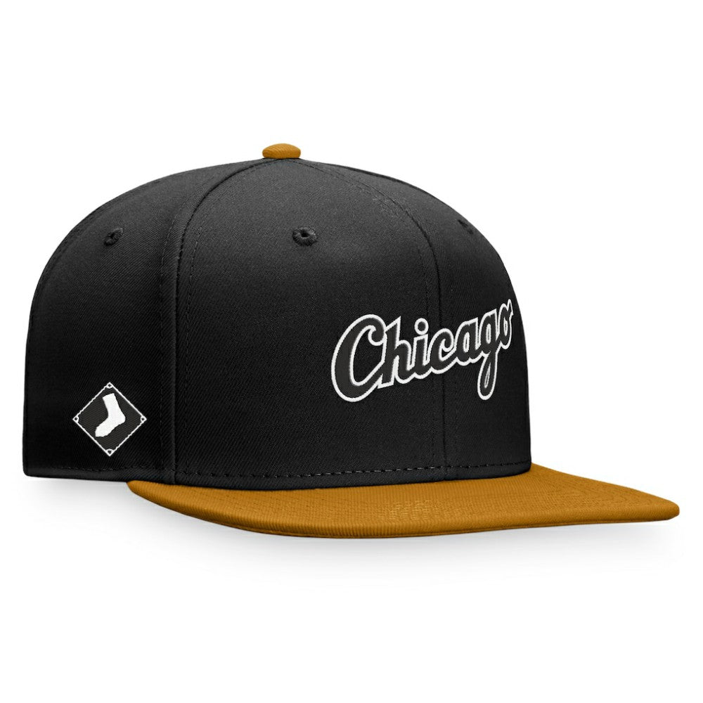Chicago White Sox Fitted Hat Black/Khaki