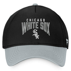 Chicago White Sox Stacked Logo Flex Hat Black/Gray