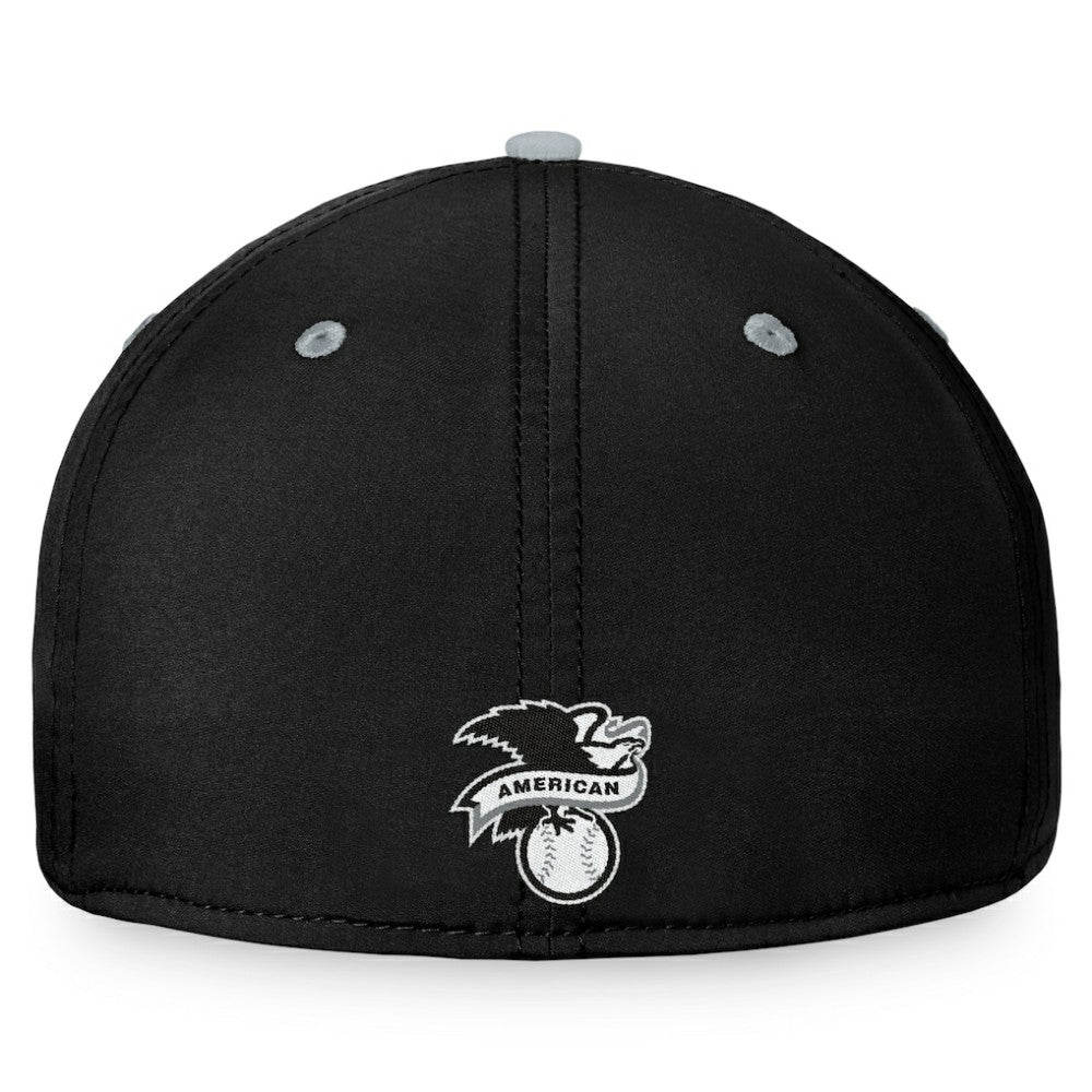 Chicago White Sox Stacked Logo Flex Hat Black/Gray