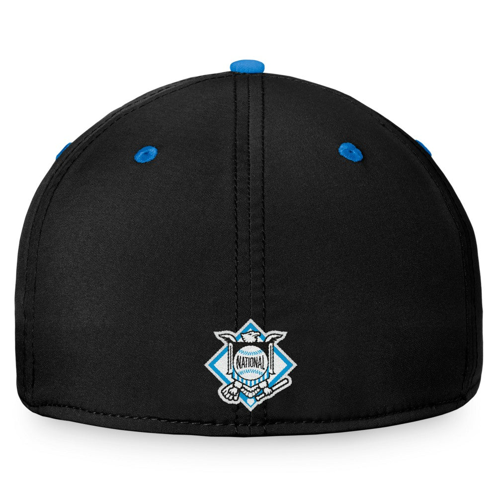 Miami Marlins Stacked Logo Flex Hat Black/Blue