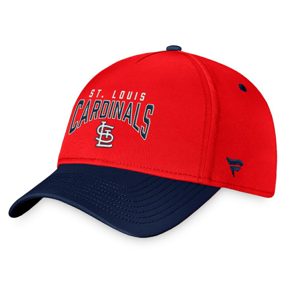 St. Louis Cardinals Stacked Logo Flex Hat Red/Navy