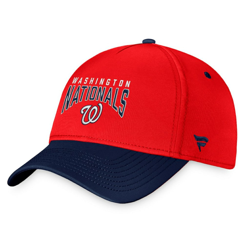 Washington Nationals Stacked Logo Flex Hat Red/Navy