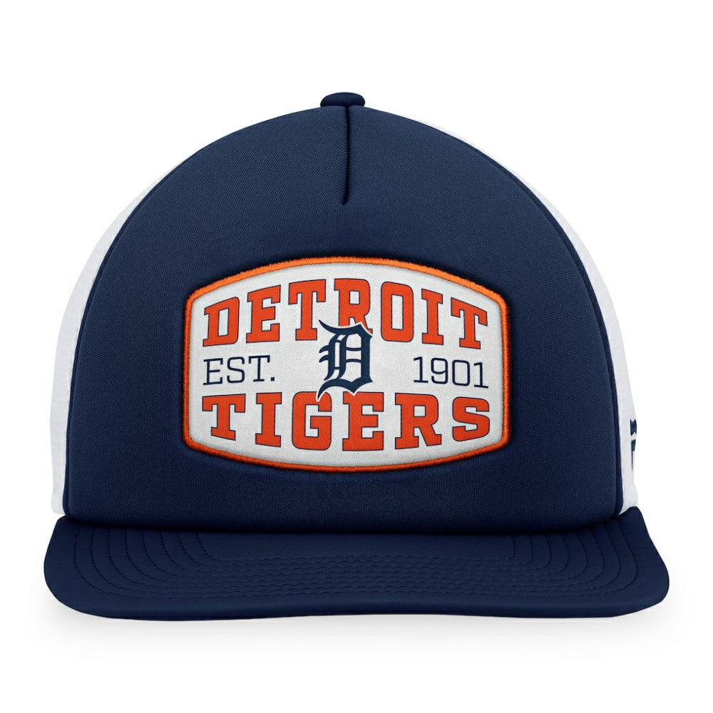 Detroit Tigers Foam Front Patch Trucker Snapback Hat Navy
