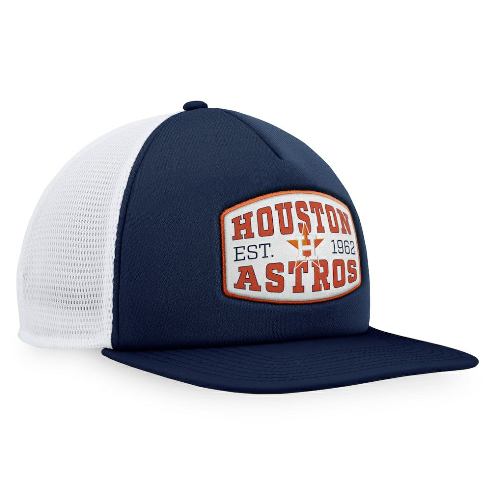 Houston Astros Foam Front Patch Trucker Snapback Hat Navy