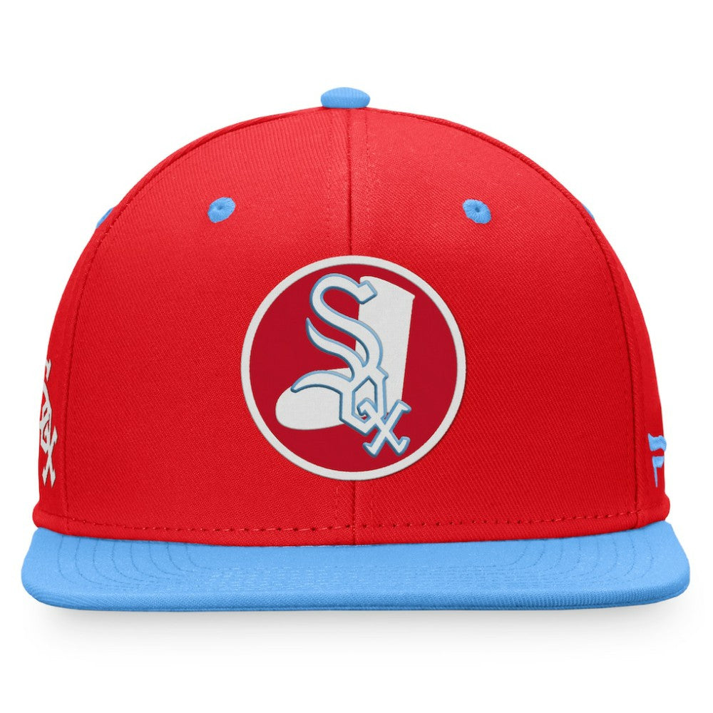 Chicago White Sox Cooperstown Collection Two-Tone Fitted Hat Red/Light Blue
