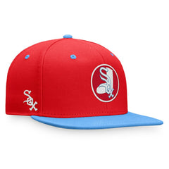 Chicago White Sox Cooperstown Collection Two-Tone Fitted Hat Red/Light Blue