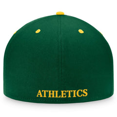 Athletics Cooperstown Collection Two-Tone Fitted Hat Kelly Green/Gold