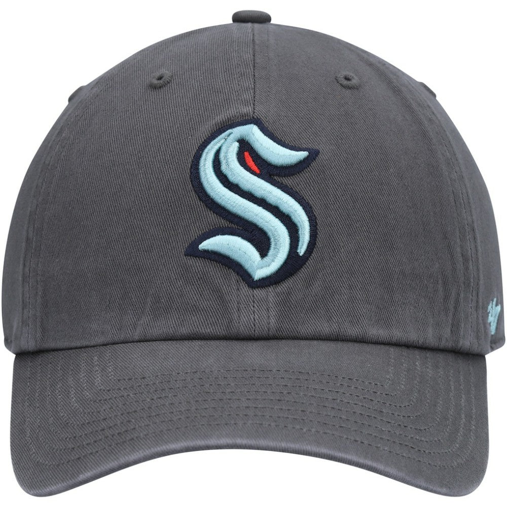 Seattle Kraken '47 Clean Up Adjustable Hat - Charcoal Hats