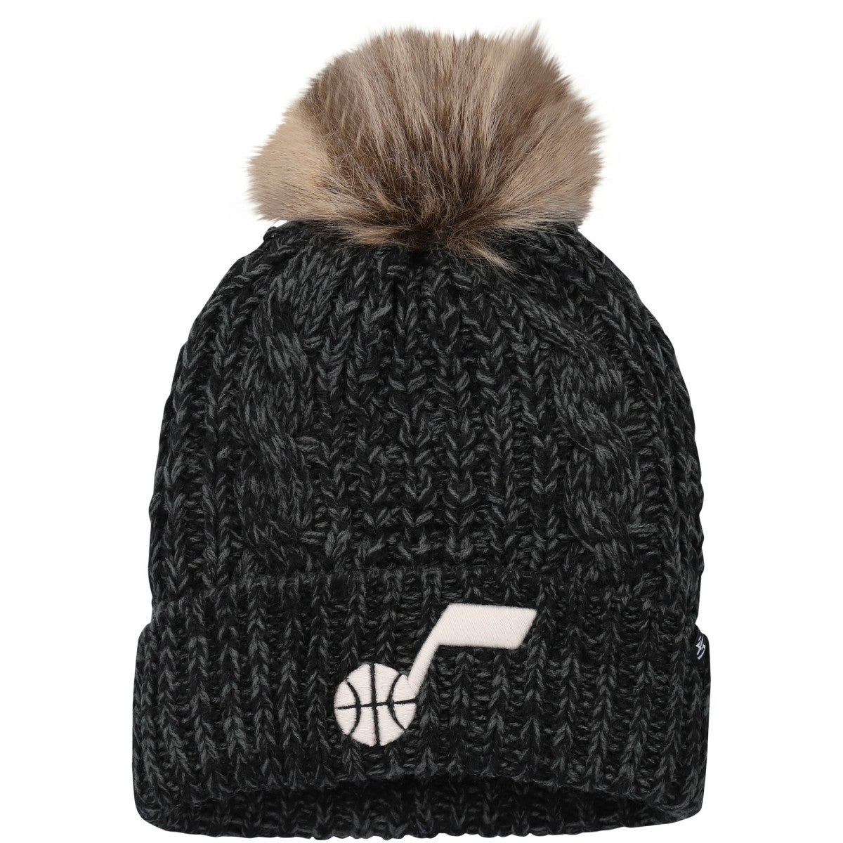 Utah Jazz '47 Women's Meeko Cuffed Knit Hat with Pom - Black outlet
