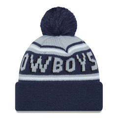 Dallas Cowboys New Era Main Cuffed Knit Hat with Pom - Navy discount