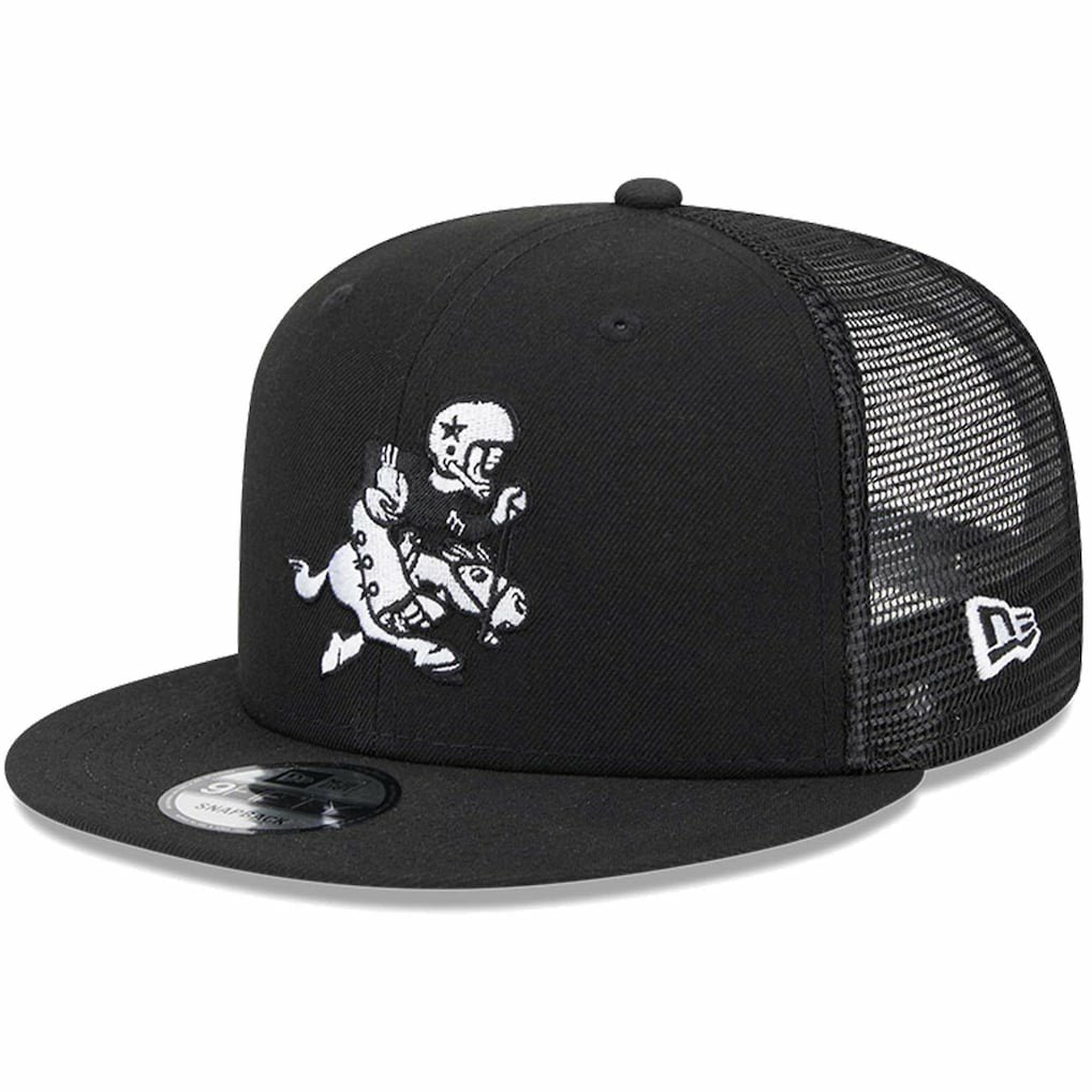 Dallas Cowboys New Era Retro Joe Main Trucker 9FIFTY Snapback Hat - Black online
