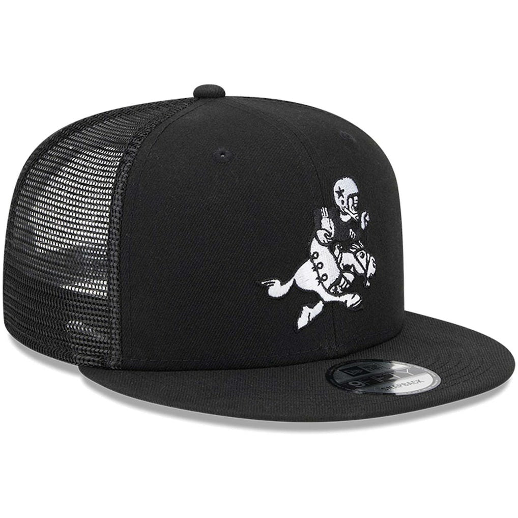 Dallas Cowboys New Era Retro Joe Main Trucker 9FIFTY Snapback Hat - Black online