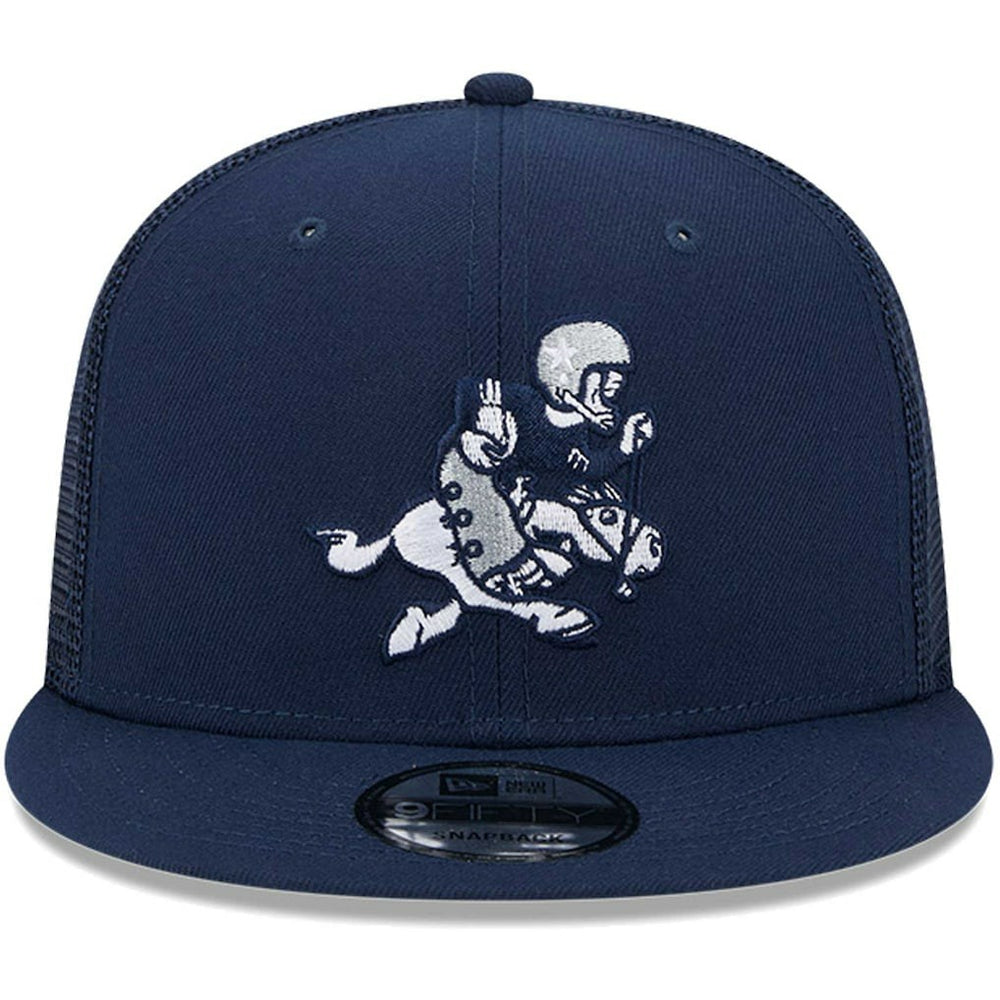 Dallas Cowboys New Era Retro Joe Main Trucker 9FIFTY Snapback Hat - Navy outlet