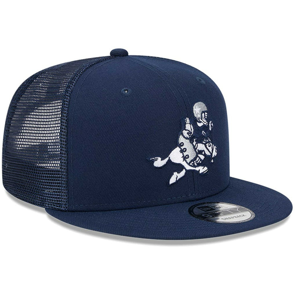 Dallas Cowboys New Era Retro Joe Main Trucker 9FIFTY Snapback Hat - Navy outlet