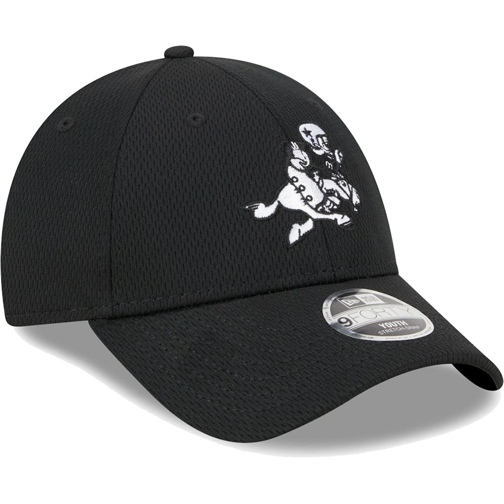 Dallas Cowboys New Era Youth Retro Joe Main B-Dub 9FORTY Adjustable Hat - Black cheap