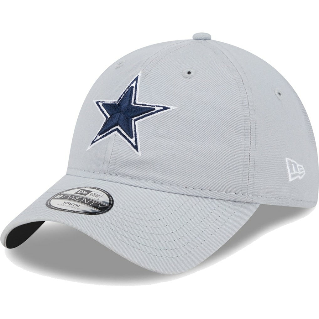 Dallas Cowboys New Era Youth Main Core Classic 2.0 9TWENTY Adjustable Hat - Gray for sale