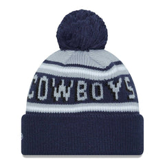 Dallas Cowboys New Era Youth Gridiron Classics Main Cuffed Knit Hat with Pom - Gray/Navy outlet