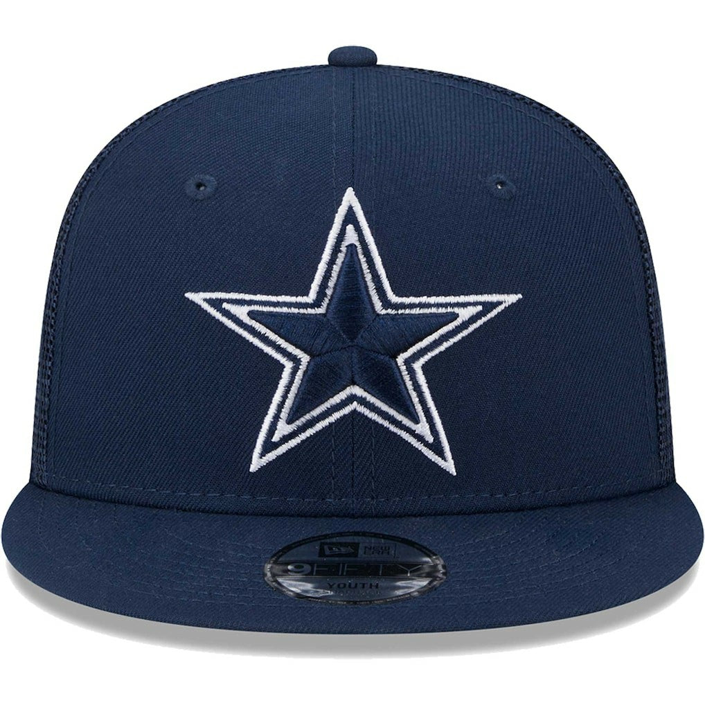 Dallas Cowboys New Era Youth Main Trucker 9FIFTY Snapback Hat - Navy on sale