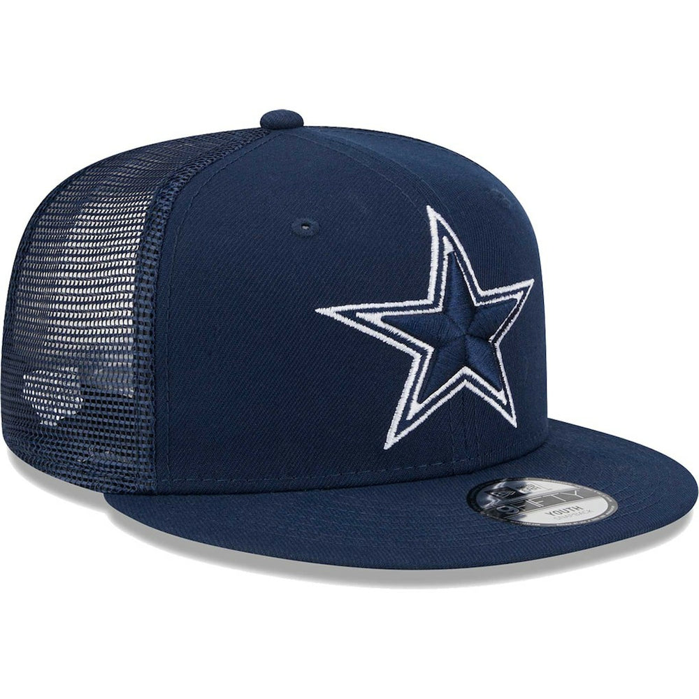 Dallas Cowboys New Era Youth Main Trucker 9FIFTY Snapback Hat - Navy on sale