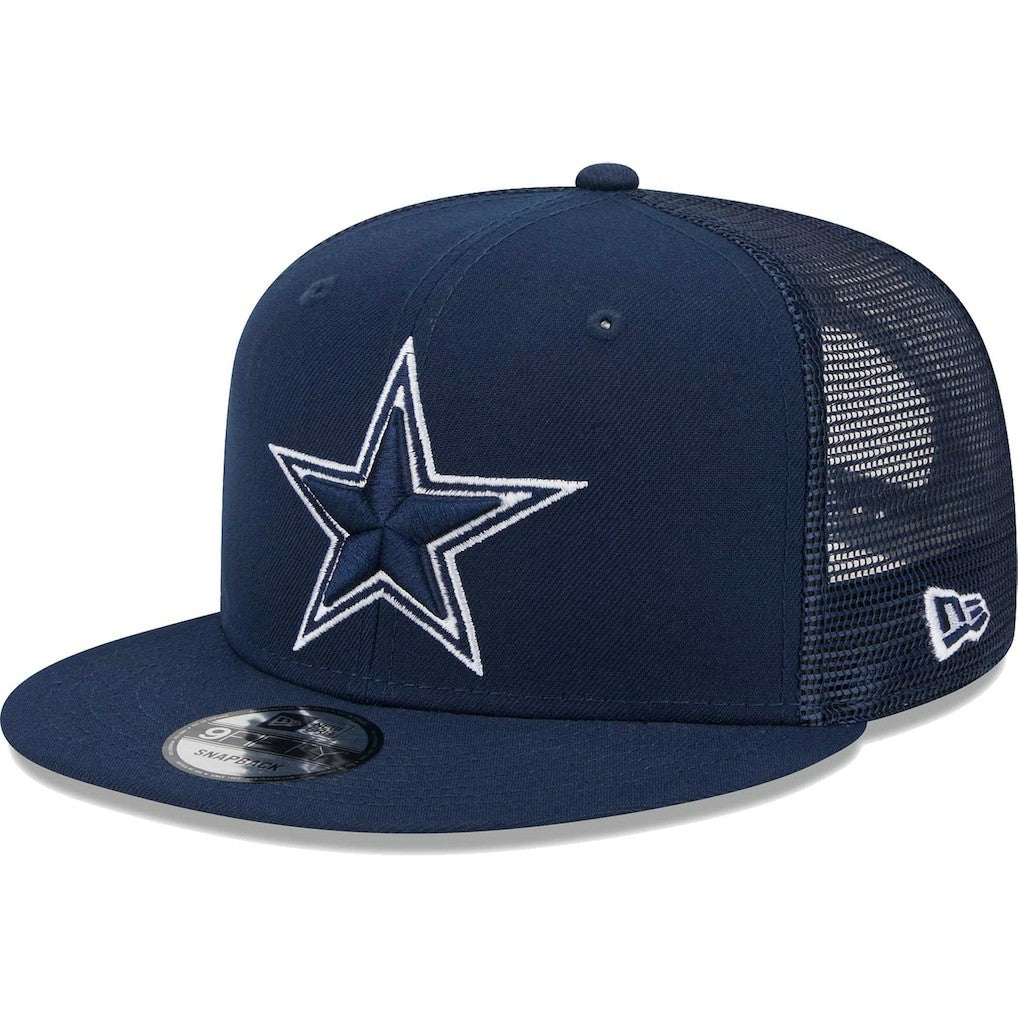 Dallas Cowboys New Era Main Trucker 9FIFTY Snapback Hat - Navy for sale