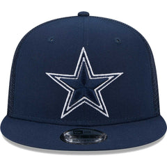 Dallas Cowboys New Era Main Trucker 9FIFTY Snapback Hat - Navy for sale