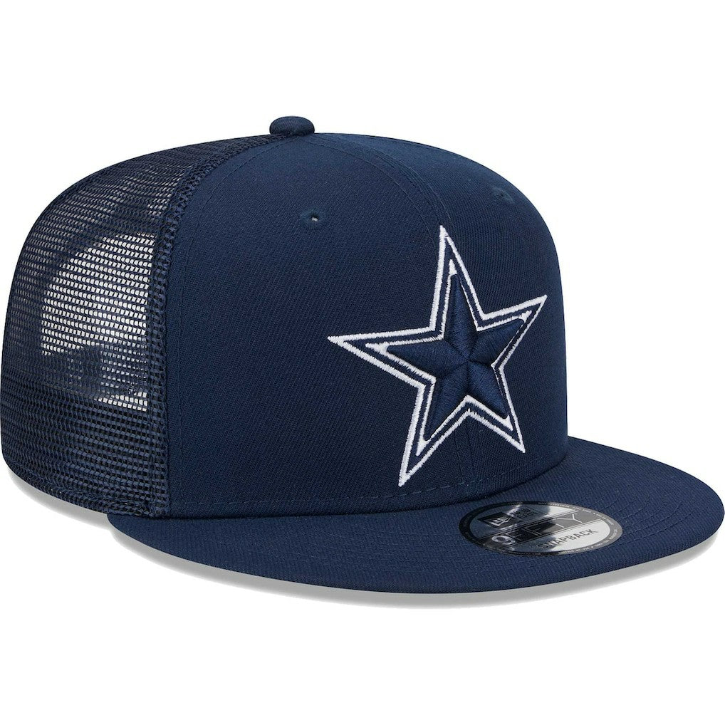 Dallas Cowboys New Era Main Trucker 9FIFTY Snapback Hat - Navy for sale