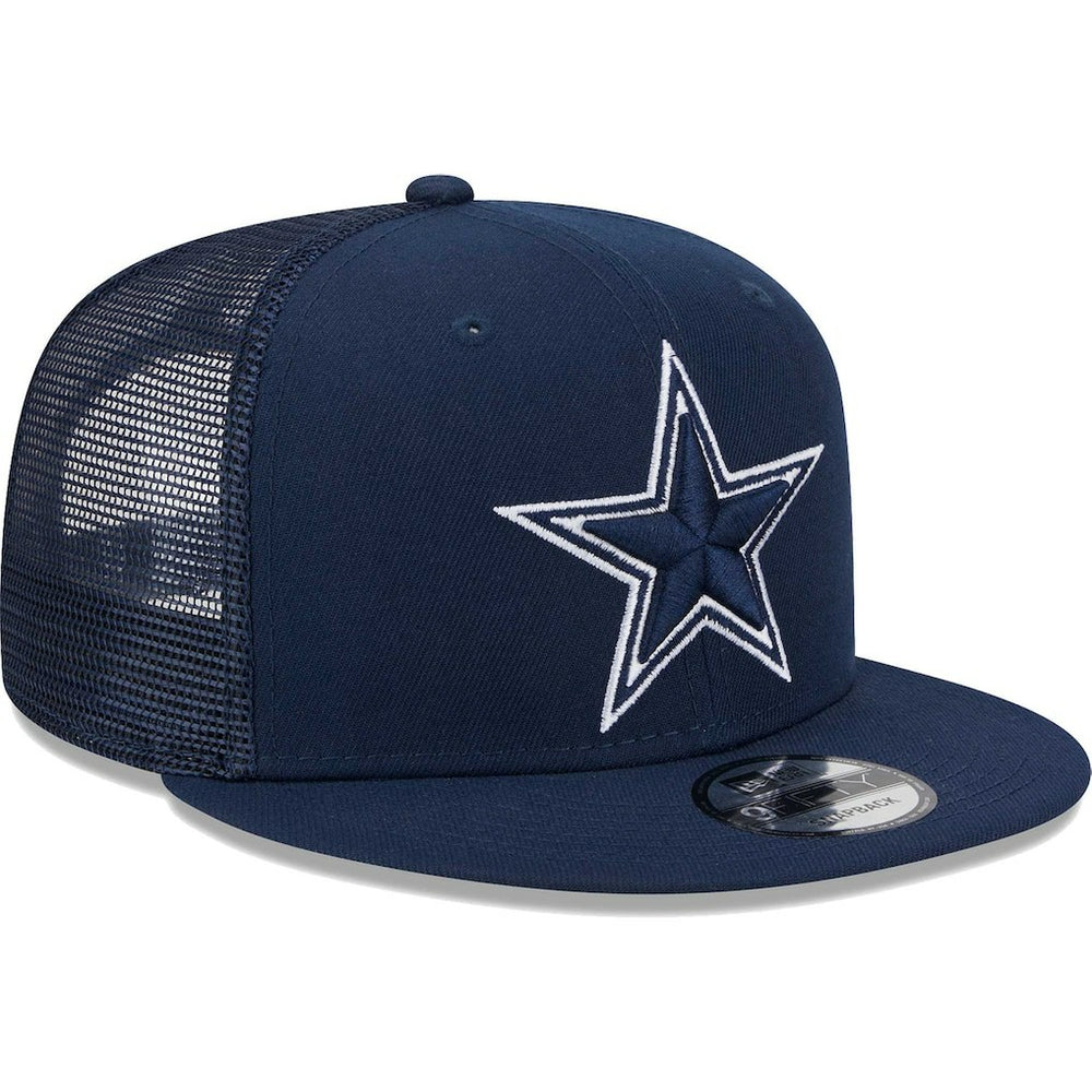 Dallas Cowboys New Era Main Trucker 9FIFTY Snapback Hat - Navy for sale