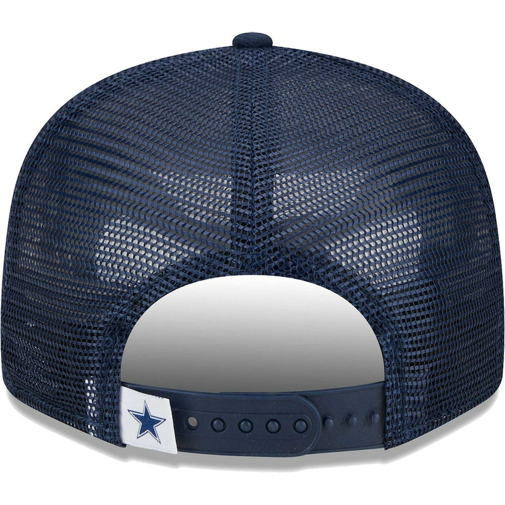 Dallas Cowboys New Era Main Trucker 9FIFTY Snapback Hat - Navy for sale