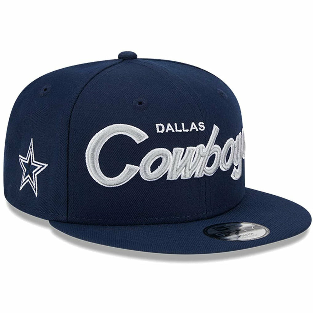 Dallas Cowboys New Era Youth Main Script 9FIFTY Snapback Hat - Navy outlet