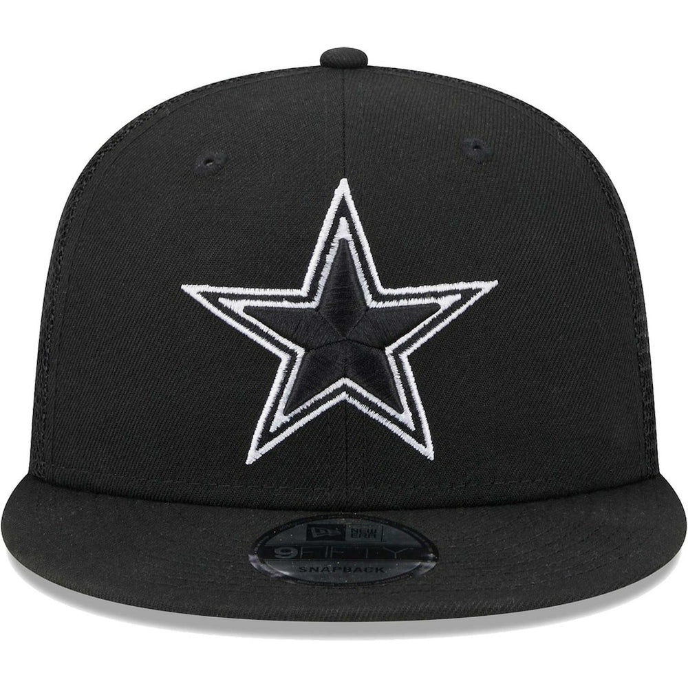 Dallas Cowboys New Era Main Trucker 9FIFTY Snapback Hat - Black on sale