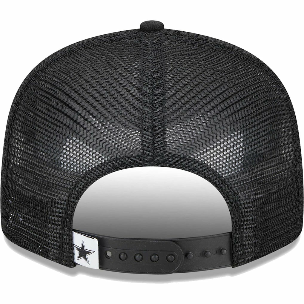 Dallas Cowboys New Era Main Trucker 9FIFTY Snapback Hat - Black on sale