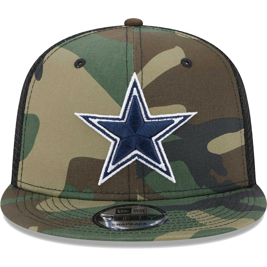 Dallas Cowboys New Era Main Trucker 9FIFTY Snapback Hat - Camo discount