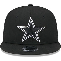 Dallas Cowboys New Era Youth Main B-Dub 9FIFTY Trucker Adjustable Hat - Black cheap