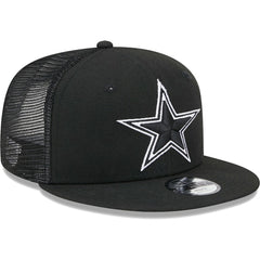 Dallas Cowboys New Era Youth Main B-Dub 9FIFTY Trucker Adjustable Hat - Black cheap
