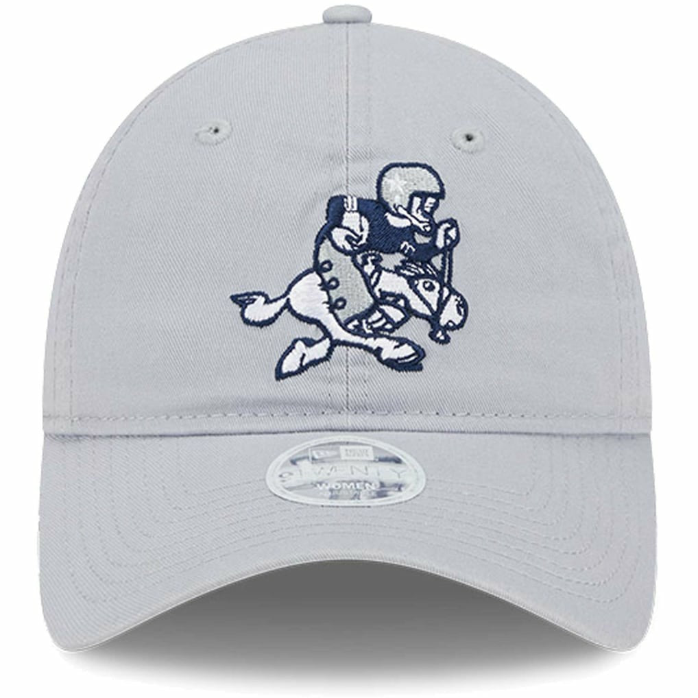 Dallas Cowboys New Era Women's Throwback Main Core Classic 2.0 9TWENTY Adjustable Hat - Gray for sale