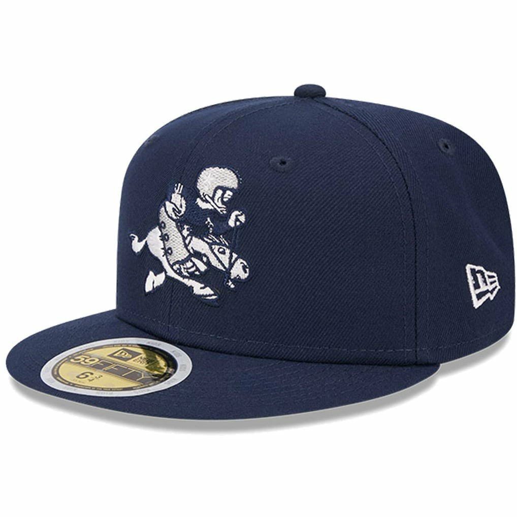 Dallas Cowboys New Era Youth 1966-69 Gridiron Classics Retro Joe Throwback Logo Main 59FIFTY Fitted Hat - Navy on sale