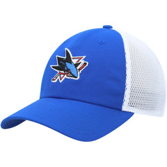 San Jose Sharks adidas Color Pop Trucker Adjustable Hat - Blue Hats
